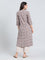Viscose Medallion Tile Print A-Line Kurta