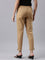 Women Solid Wheat Cotton Pencil Pant