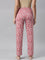 Women Printed Red Cotton Lounge Pants