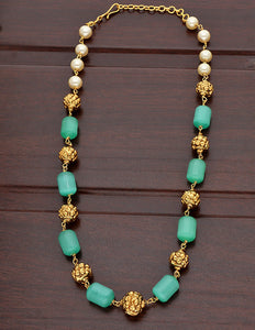 Designer Pearl and Tube Beads Mala