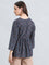 Cotton Ajrakh Print Peplum Blouse