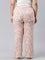 Women Printed Light Pink Woven Viscose Lounge Pants