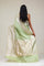 Chinoise Green Satin Banarasi Saree With Statement Border