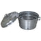 Idli Cooker of 3 Plates. Idli Maker, Make 17 Idlis at a time, Colour Steel Grey, Capacity 3 Plates, Pack of 1.