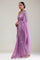 African Violet Crafted Tissue Saree