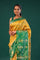 Haldi Yellow Kanjivaram Silk Saree With Contrast Border