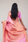 Carnation Pink Kanjivaram Silk Jaal Saree