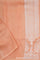 Deep Peach Banarasi Tussar Saree With Floral Jaal