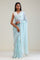 Ice Blue Tissue Saree With Embroidery Detail
