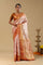 Antique Gold Kanjivarm Tissue Saree With Leheriya Pattern