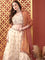 Cream Tissue With Heavy Hand Embroidery Ghagra Set