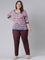 Women Dark Wine Chinos Trousers