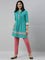 Women Solid Rusty Pink Cotton Mid Rise Kurti Pants