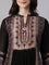 Black Georgette Anarkali Three Piece Set