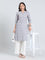 Cotton Geometric Print Straight Kurta