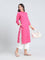 Cotton Ikat Print Straight Kurta