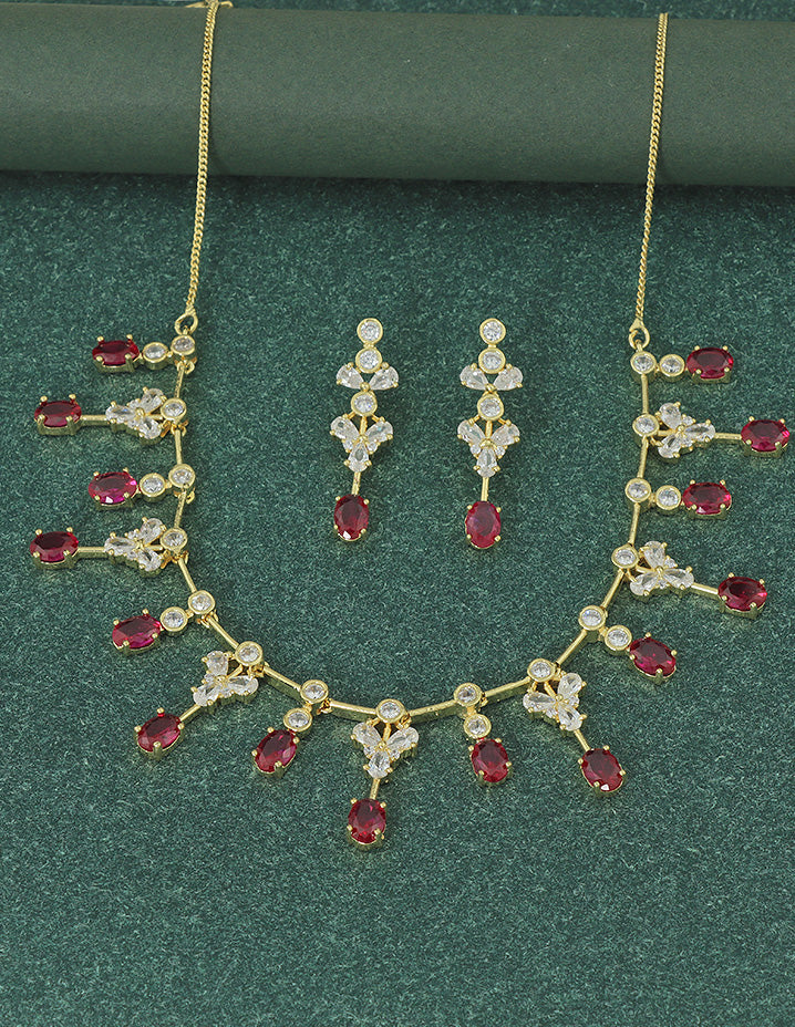 Designer Zirconia Elegance Necklace Set