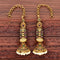 Antique Zirconia Kempu Jhumka Earrings