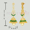 Zirconia Jhumka Earrings 89509