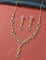 Designer GJ Polish Zirconia Necklace Set