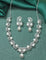 Designer Zirconia Pearl Necklace Set