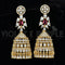 Zirconia Jhumka Earrings 90367