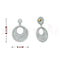 Dazzling White Zircon Pendant Set