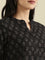 Cotton Dabu Block Print Straight Kurta
