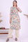 Beige Floral Printed Straight Kurta