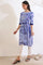 Blue Shibori Printed Straight Pure Cotton Kurta