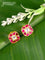 Bugadi earrings with pink jadau kundan stones