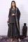 Black Ethnic Motifs Zari Embroidered Flared Kurta, Sharara and Dupatta Set
