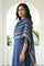 Navy Blue Yarn Dyed Striped Pure Cotton Stole