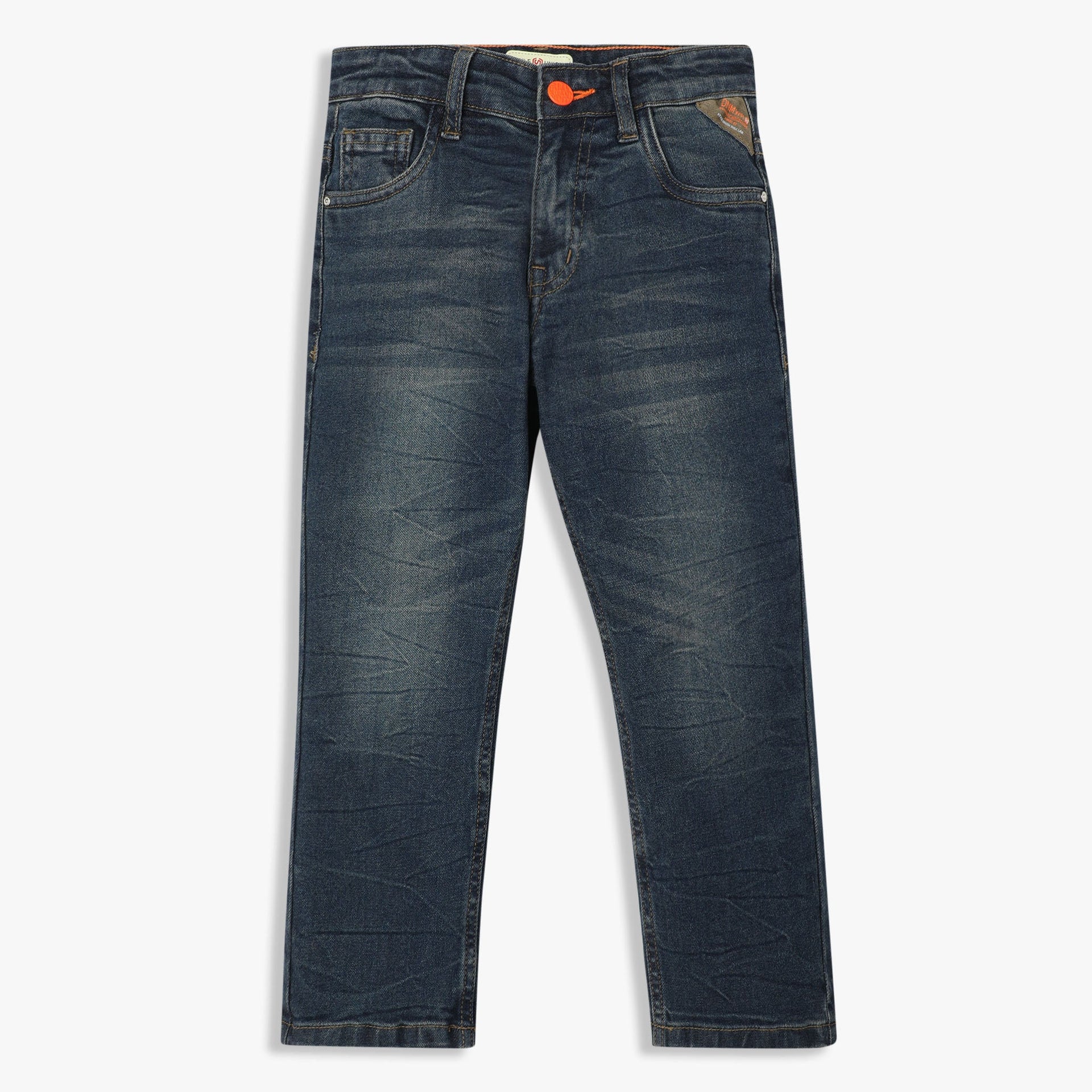 Boys Slim Fit Denim Jeans with Tint Wash