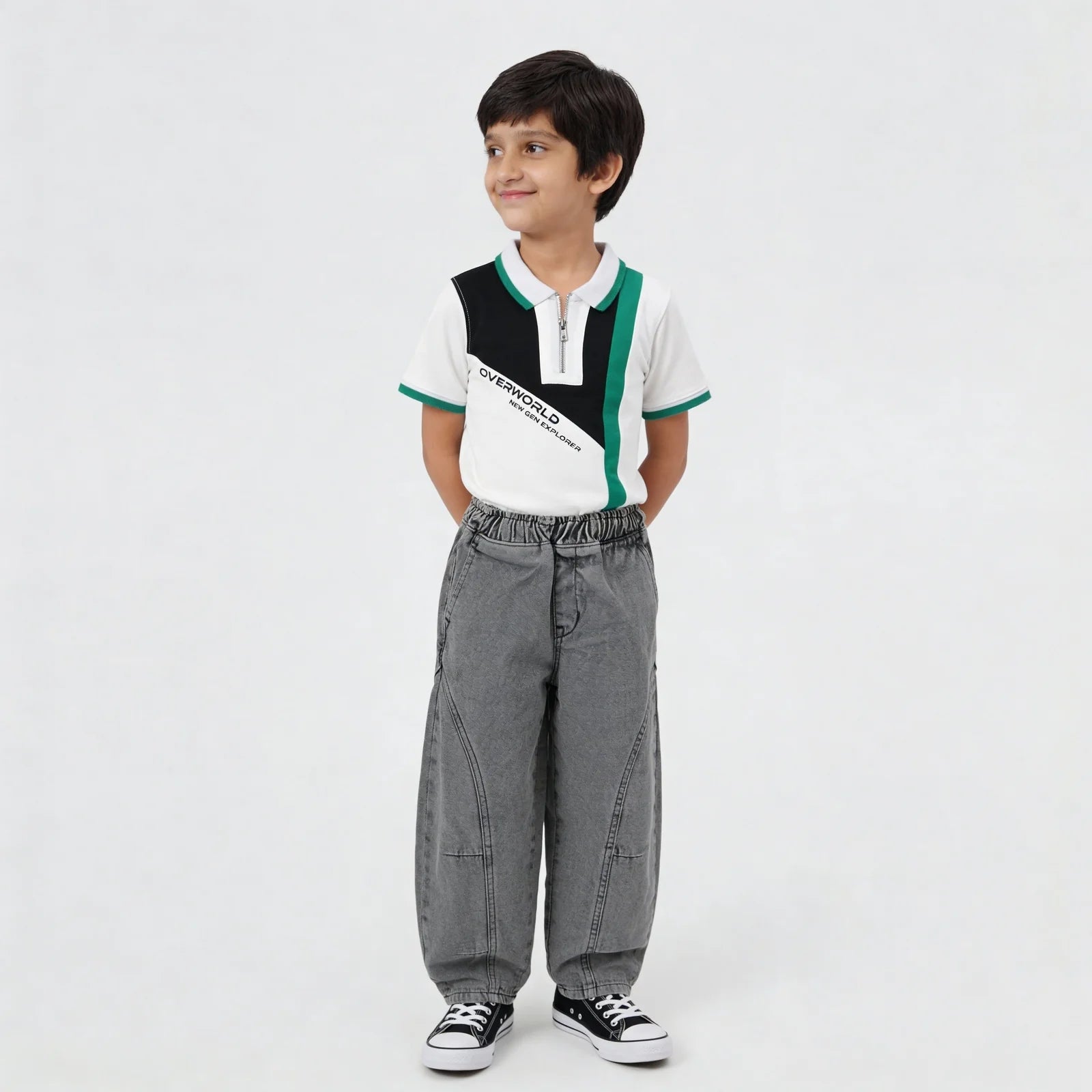 Boys Comfortable Barrel Fit Cargo Jorts