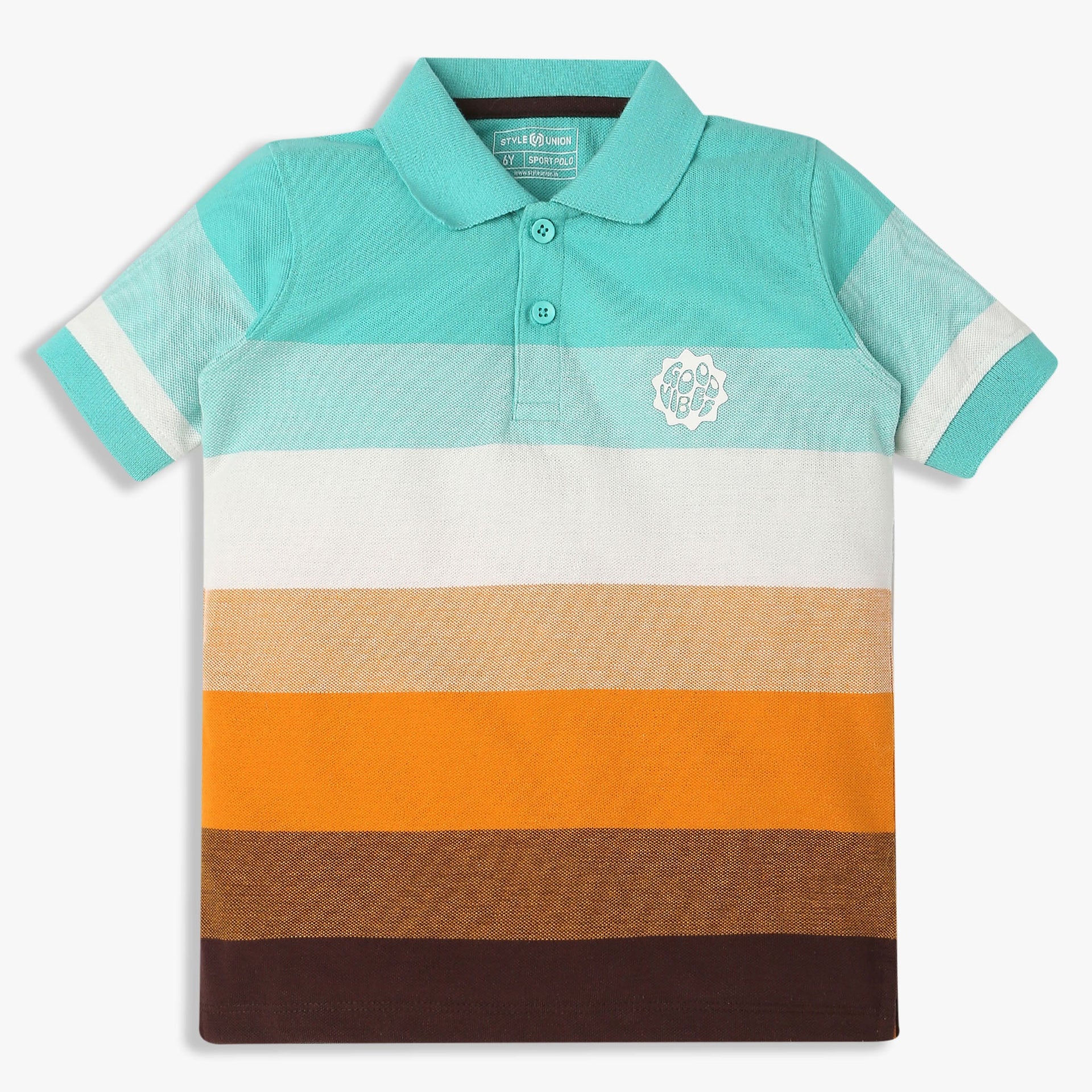 Boys Striped Polo T-shirt