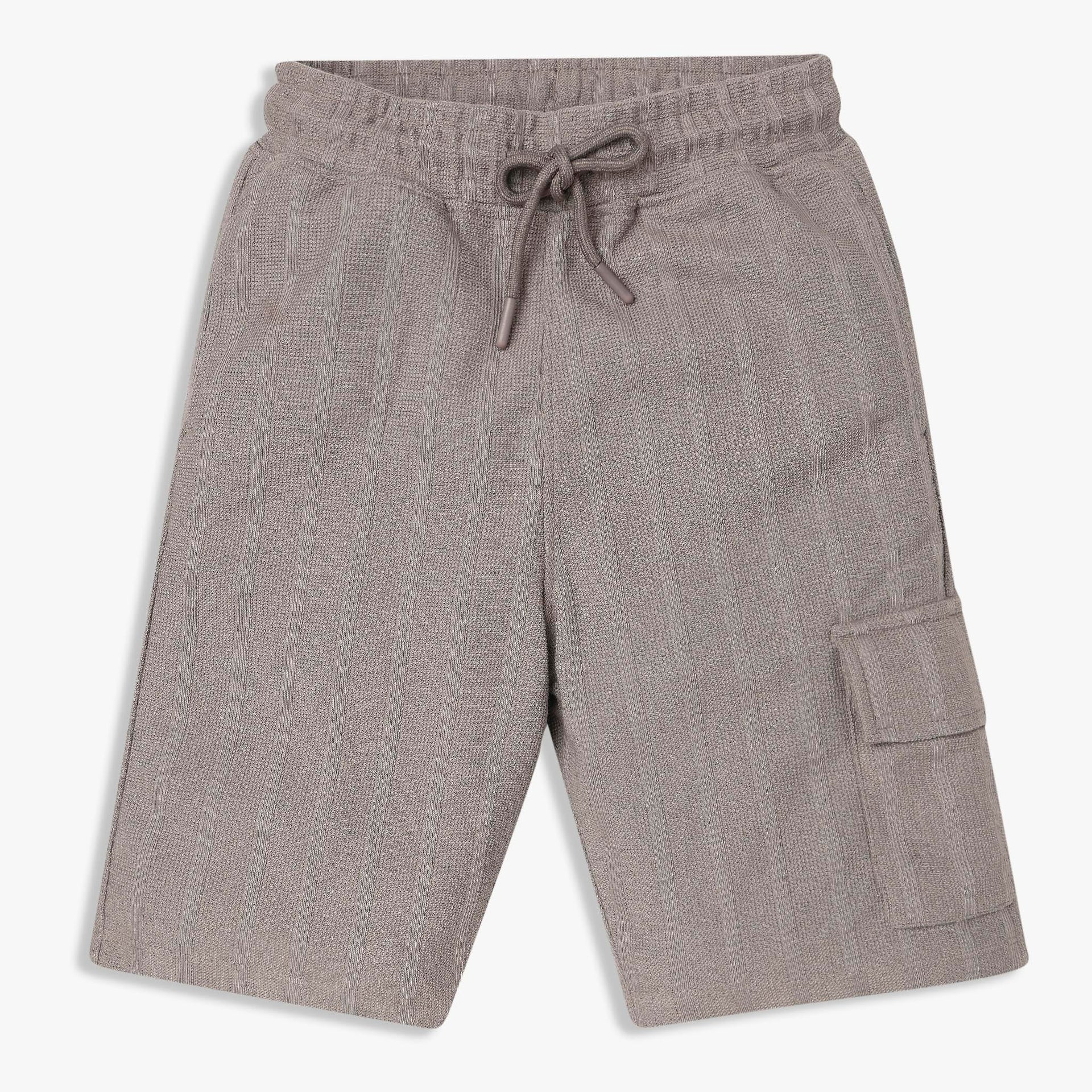 Boys Solid Knee Length Shorts