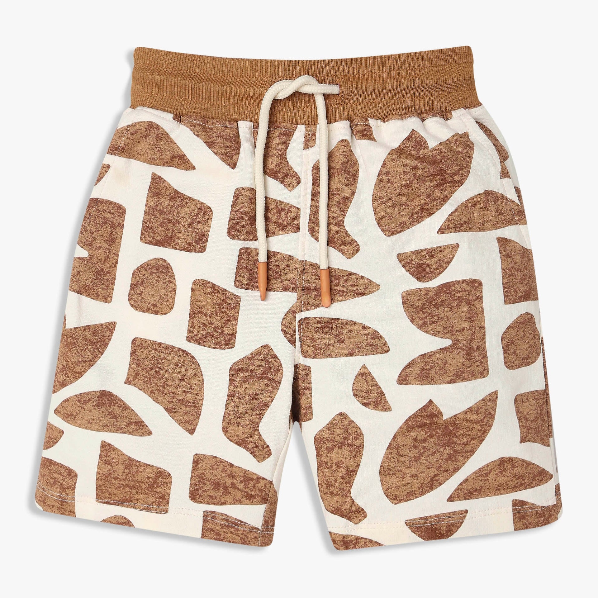 Boys Cotton All Over Print Knee Length Shorts