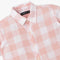Boys Half Sleeve Shirt Collar Checkered Shirt
