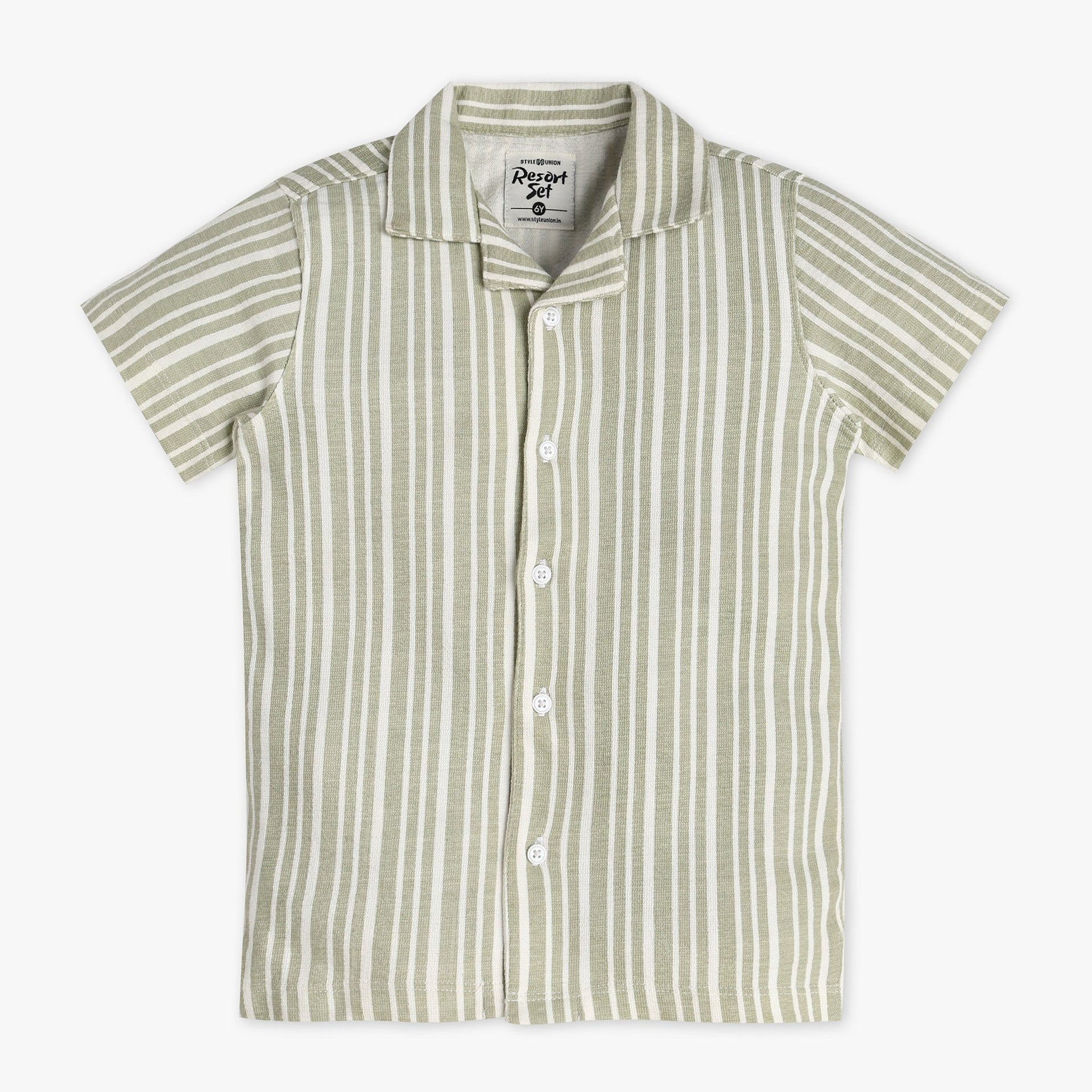 Boys Cotton Striped Shirt
