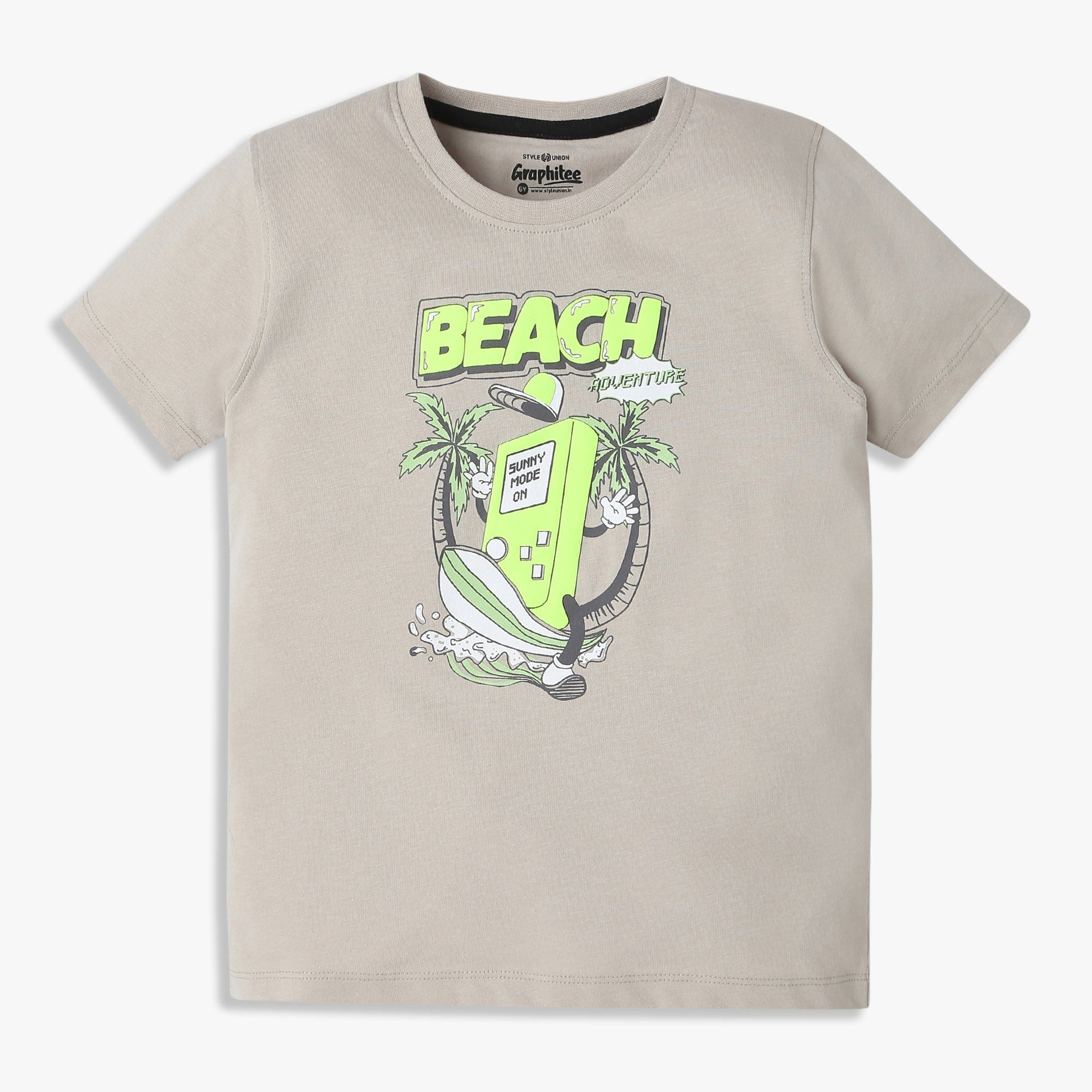 Boys Graphic Crew Neck Half Sleeve T-Shirt