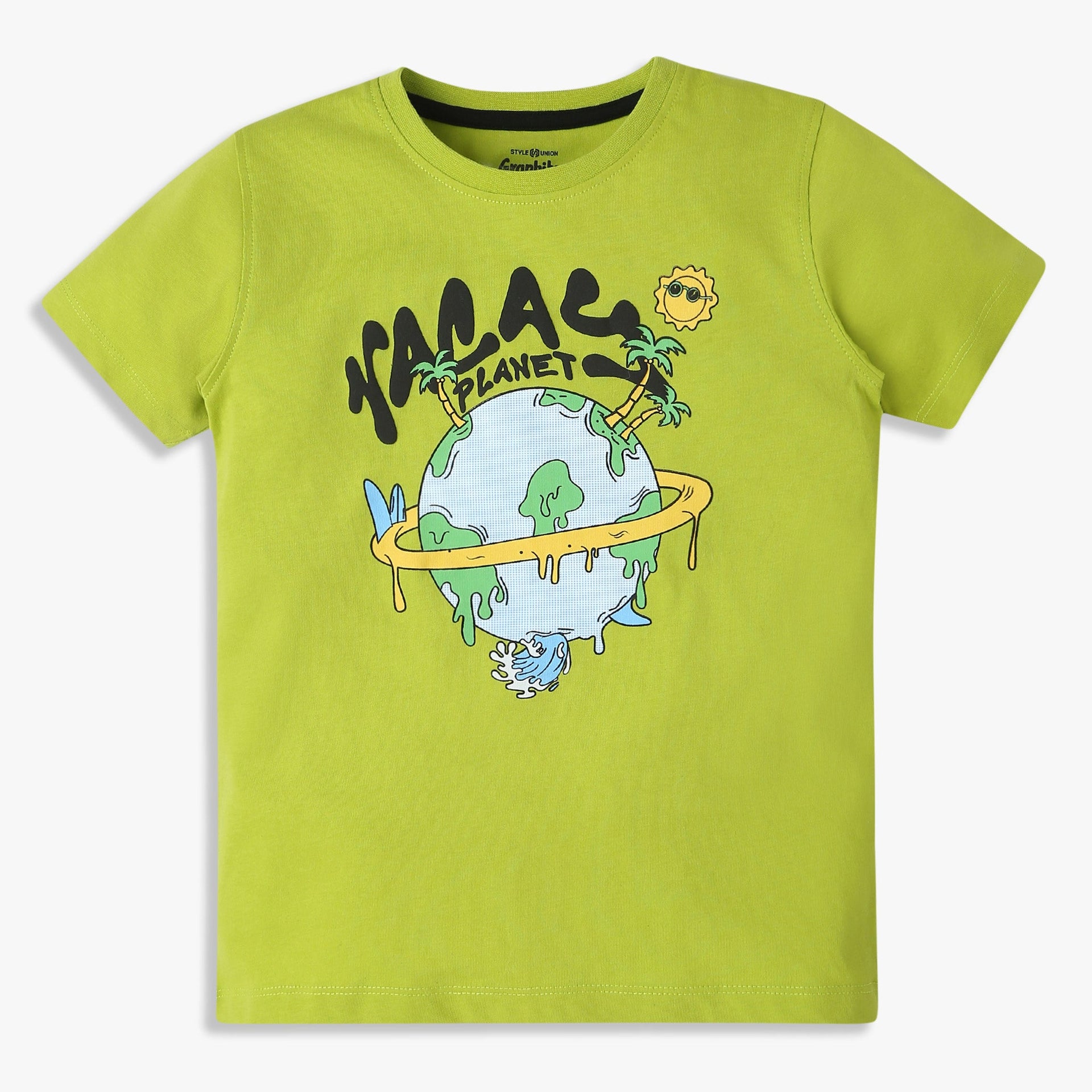 Boys Graphic Crew Neck Half Sleeve T-Shirt