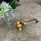 Brass Aarti Diya, Brass Handheld Diya, Lenght 9 Inch