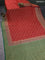 Banarasi georgette saree red and maroon green with allover thread weaves and woven border