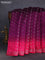 Chiniya silk saree purple and pink with allover bandhani prints & zari weaves and zari woven border
