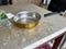 Brass Fry Pan, Brass Saucepan with khalai Silver Coating Inside.