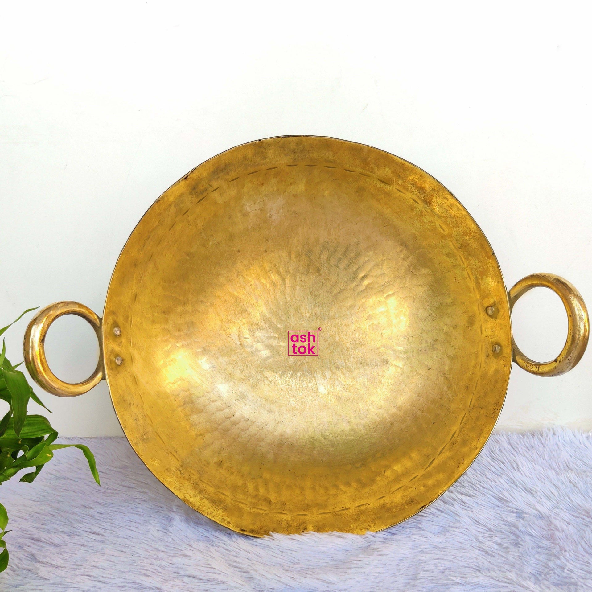 Brass Kadai, Traditional Brass Multipurposes Kadai, Brass Handmade Natural Kadai for cooking, Best Brass utensils for deepfry cooking