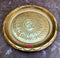 Brass Puja Plate, Pooja ki thali Nakshee Om Design embosed Pooja Plate (Dia 7 Inches)