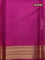 Pure kanchipuram silk saree green and magenta pink with zari woven buttas and zari woven korvai border