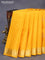 Pure kanchipuram silk saree mango yellow and pink with zari woven buttas and zari woven border